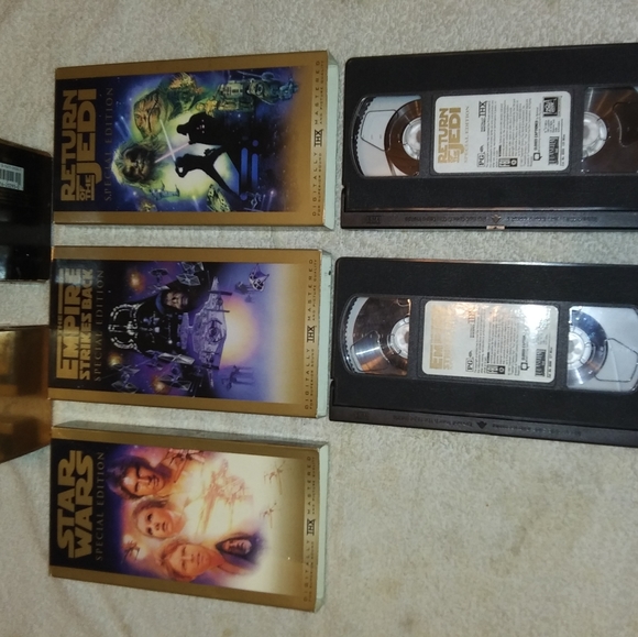 Star Wars Trilogy Special Edition Gold Box 1997 VHS vintage incomplete Lucasfilm - Picture 5 of 10